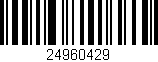 Código de barras (EAN, GTIN, SKU, ISBN): '24960429'