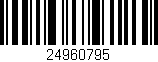 Código de barras (EAN, GTIN, SKU, ISBN): '24960795'