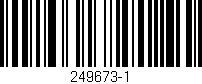 Código de barras (EAN, GTIN, SKU, ISBN): '249673-1'