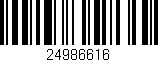 Código de barras (EAN, GTIN, SKU, ISBN): '24986616'