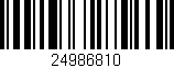 Código de barras (EAN, GTIN, SKU, ISBN): '24986810'