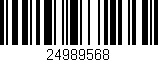 Código de barras (EAN, GTIN, SKU, ISBN): '24989568'