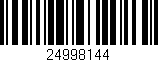 Código de barras (EAN, GTIN, SKU, ISBN): '24998144'