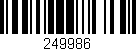 Código de barras (EAN, GTIN, SKU, ISBN): '249986'