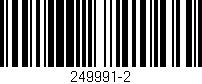 Código de barras (EAN, GTIN, SKU, ISBN): '249991-2'