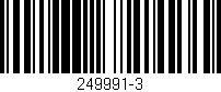 Código de barras (EAN, GTIN, SKU, ISBN): '249991-3'