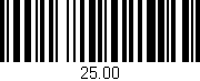 Código de barras (EAN, GTIN, SKU, ISBN): '25.00'