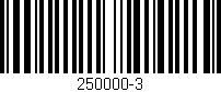 Código de barras (EAN, GTIN, SKU, ISBN): '250000-3'