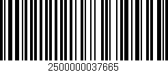 Código de barras (EAN, GTIN, SKU, ISBN): '2500000037665'