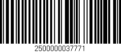 Código de barras (EAN, GTIN, SKU, ISBN): '2500000037771'