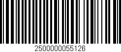 Código de barras (EAN, GTIN, SKU, ISBN): '2500000055126'