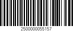 Código de barras (EAN, GTIN, SKU, ISBN): '2500000055157'