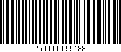 Código de barras (EAN, GTIN, SKU, ISBN): '2500000055188'