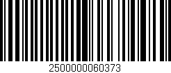 Código de barras (EAN, GTIN, SKU, ISBN): '2500000060373'