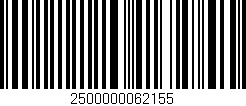 Código de barras (EAN, GTIN, SKU, ISBN): '2500000062155'