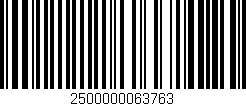 Código de barras (EAN, GTIN, SKU, ISBN): '2500000063763'