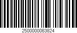 Código de barras (EAN, GTIN, SKU, ISBN): '2500000063824'