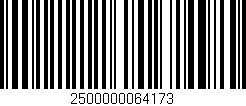 Código de barras (EAN, GTIN, SKU, ISBN): '2500000064173'