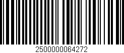 Código de barras (EAN, GTIN, SKU, ISBN): '2500000064272'