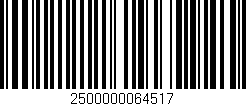 Código de barras (EAN, GTIN, SKU, ISBN): '2500000064517'