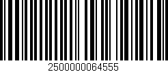 Código de barras (EAN, GTIN, SKU, ISBN): '2500000064555'
