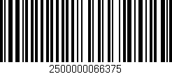 Código de barras (EAN, GTIN, SKU, ISBN): '2500000066375'