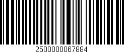 Código de barras (EAN, GTIN, SKU, ISBN): '2500000067884'