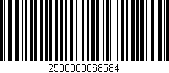 Código de barras (EAN, GTIN, SKU, ISBN): '2500000068584'