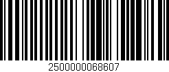 Código de barras (EAN, GTIN, SKU, ISBN): '2500000068607'