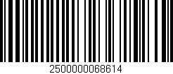 Código de barras (EAN, GTIN, SKU, ISBN): '2500000068614'