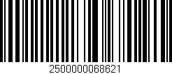 Código de barras (EAN, GTIN, SKU, ISBN): '2500000068621'