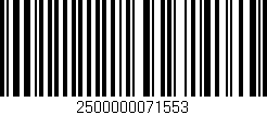Código de barras (EAN, GTIN, SKU, ISBN): '2500000071553'