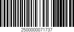 Código de barras (EAN, GTIN, SKU, ISBN): '2500000071737'