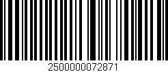 Código de barras (EAN, GTIN, SKU, ISBN): '2500000072871'