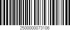 Código de barras (EAN, GTIN, SKU, ISBN): '2500000073106'