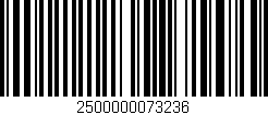 Código de barras (EAN, GTIN, SKU, ISBN): '2500000073236'