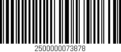 Código de barras (EAN, GTIN, SKU, ISBN): '2500000073878'