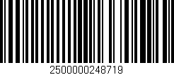Código de barras (EAN, GTIN, SKU, ISBN): '2500000248719'