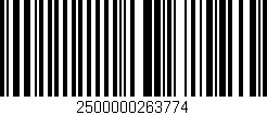 Código de barras (EAN, GTIN, SKU, ISBN): '2500000263774'