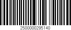 Código de barras (EAN, GTIN, SKU, ISBN): '2500000295140'