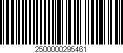 Código de barras (EAN, GTIN, SKU, ISBN): '2500000295461'