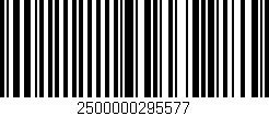 Código de barras (EAN, GTIN, SKU, ISBN): '2500000295577'
