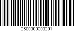 Código de barras (EAN, GTIN, SKU, ISBN): '2500000308291'