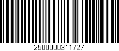 Código de barras (EAN, GTIN, SKU, ISBN): '2500000311727'