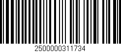 Código de barras (EAN, GTIN, SKU, ISBN): '2500000311734'