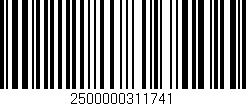 Código de barras (EAN, GTIN, SKU, ISBN): '2500000311741'