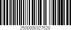Código de barras (EAN, GTIN, SKU, ISBN): '2500000327520'