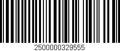 Código de barras (EAN, GTIN, SKU, ISBN): '2500000329555'