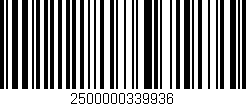 Código de barras (EAN, GTIN, SKU, ISBN): '2500000339936'