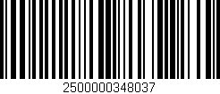 Código de barras (EAN, GTIN, SKU, ISBN): '2500000348037'